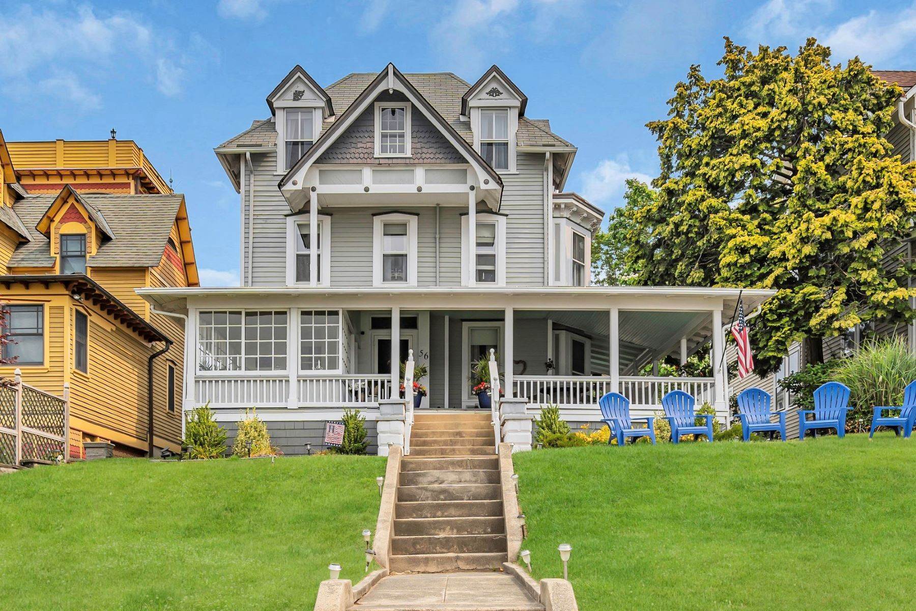 Single Family Homes for Sale at Stately Queen Anne Style Victorian Built in the Late 1870's 56 River Avenue Island Heights, New Jersey 08732 United States
